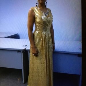 Gold dress